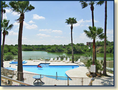 Canyon Lake RV Resort — the Mission, TX RV Park with a Texas-shaped swimming pool!
